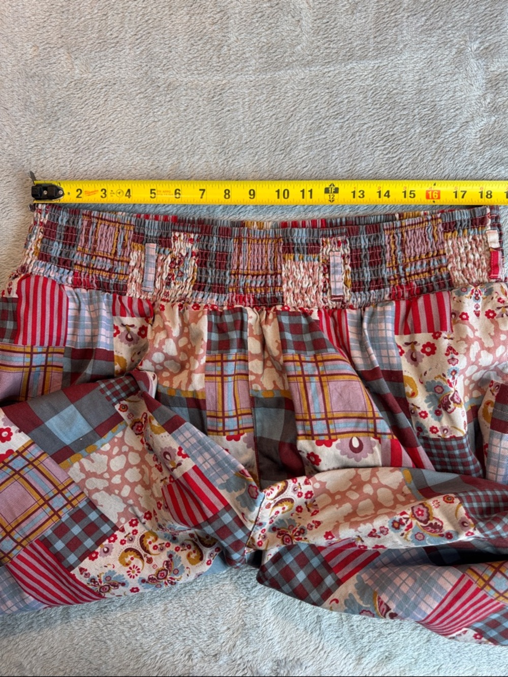 NWOT Lucy & Yak Alexa Organic Cotton Trousers Donita Patchwork Size XL - Picture 11 of 15